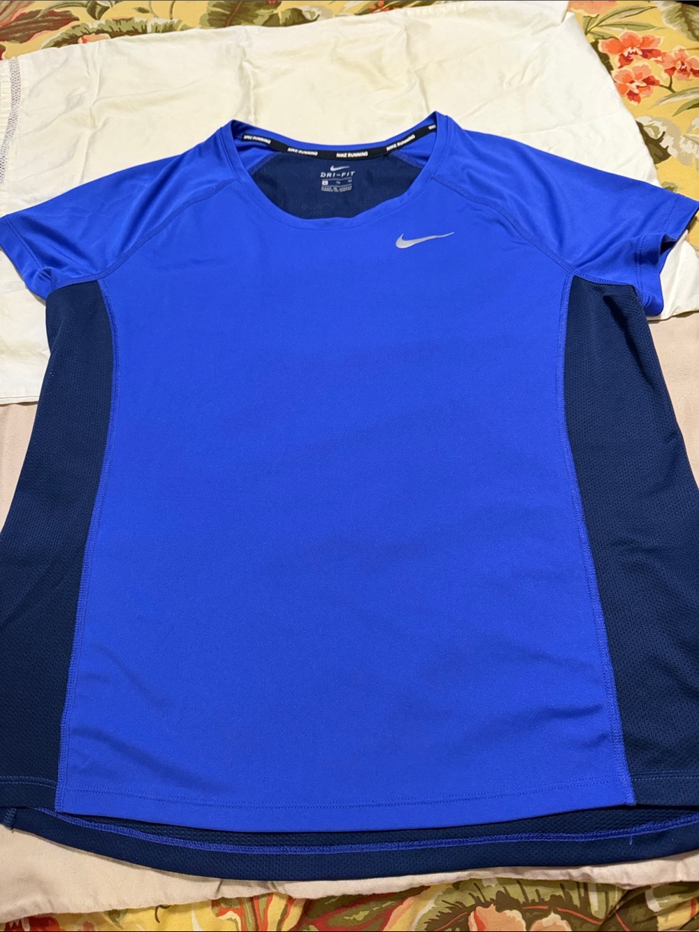 Nike Women’s Royal Blue & Navy Short Sleeve Training Tee